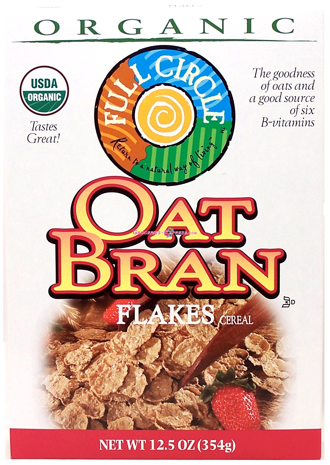 Full Circle&nbsp;Organic&nbsp;Oat Bran Flakes cereal Full-Size Picture